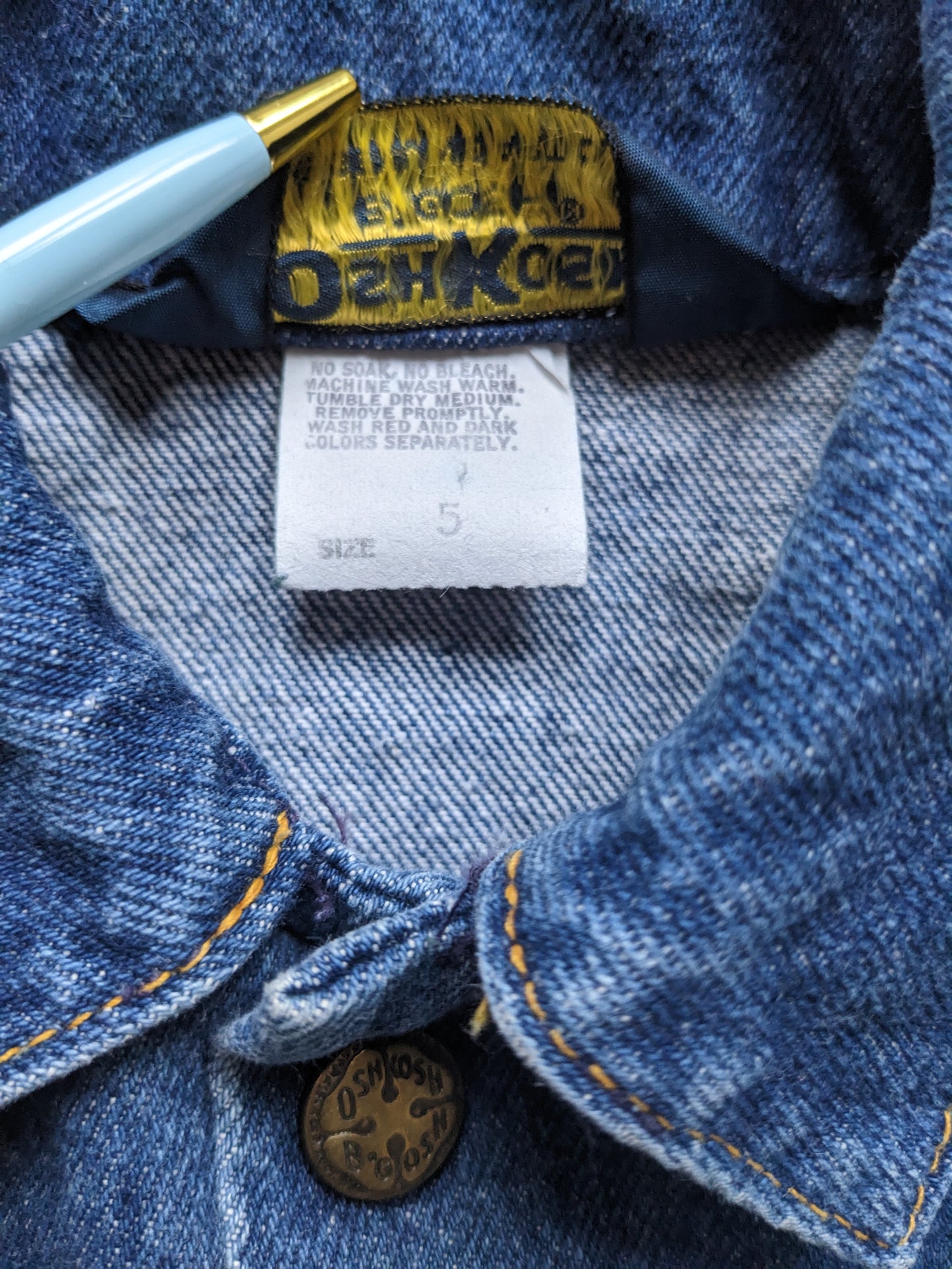 OshKosh b'Gosh denim dark blue vintage denim jacket