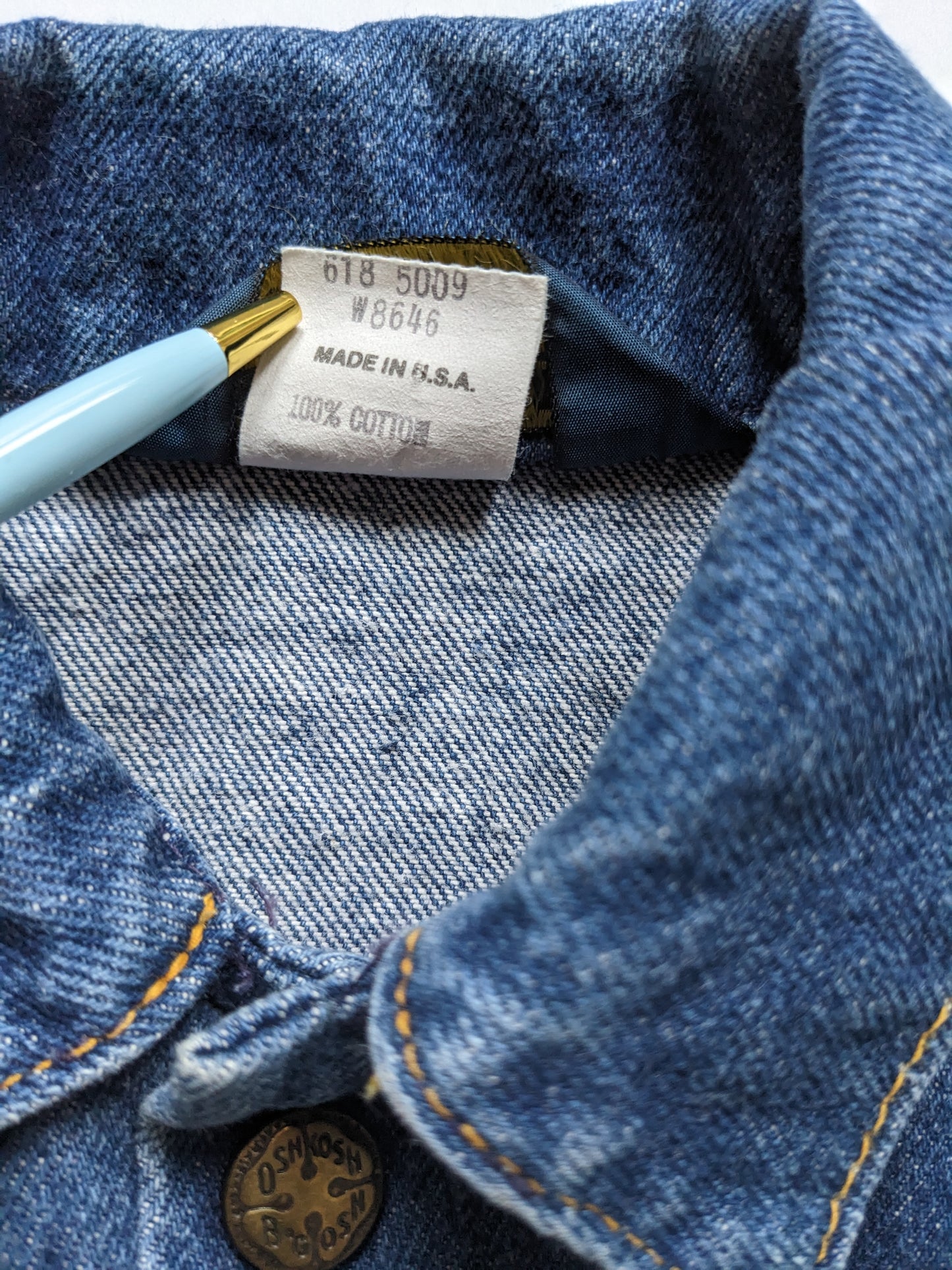 OshKosh b'Gosh denim dark blue vintage denim jacket