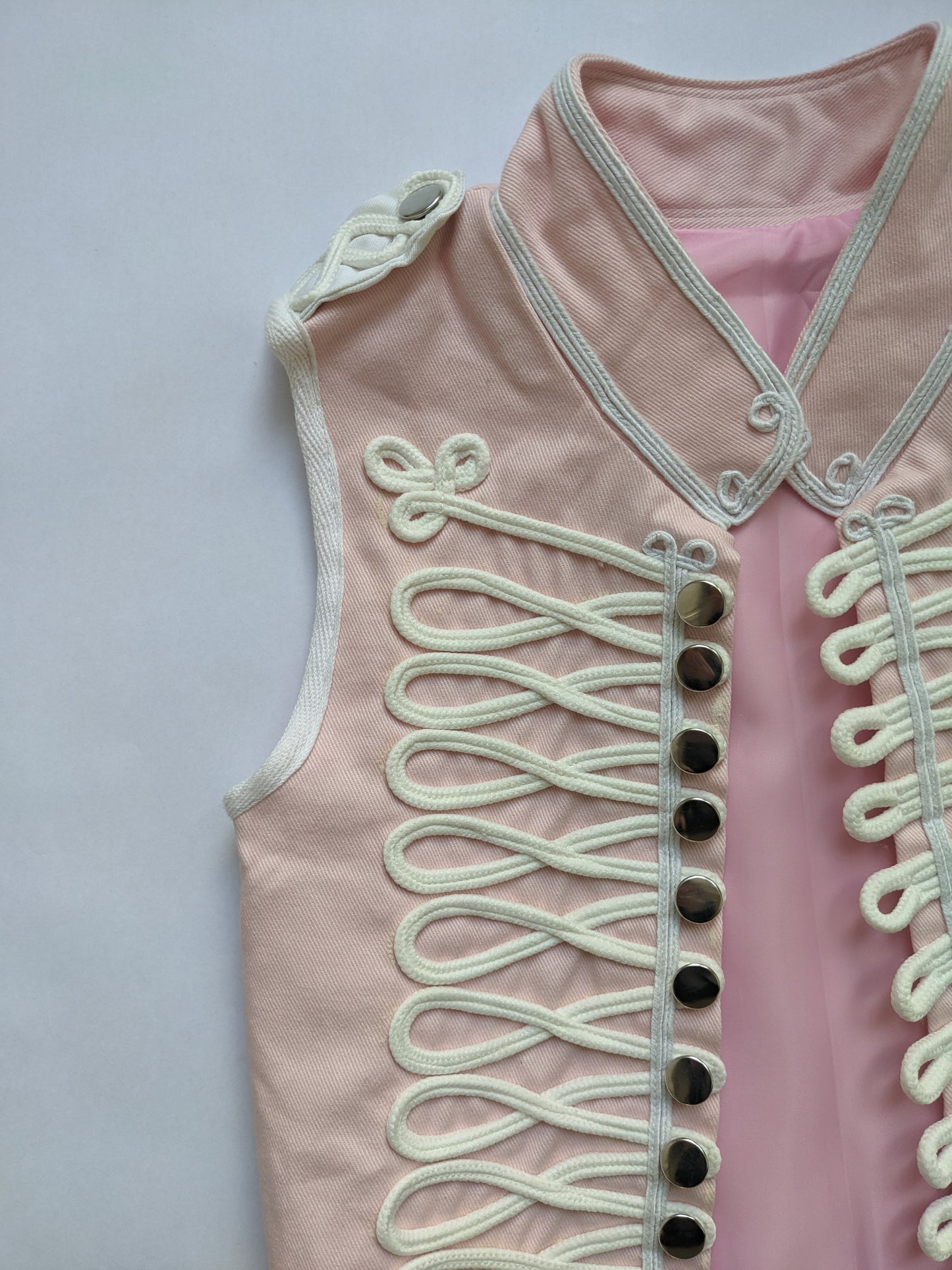Handmade pink circus vest