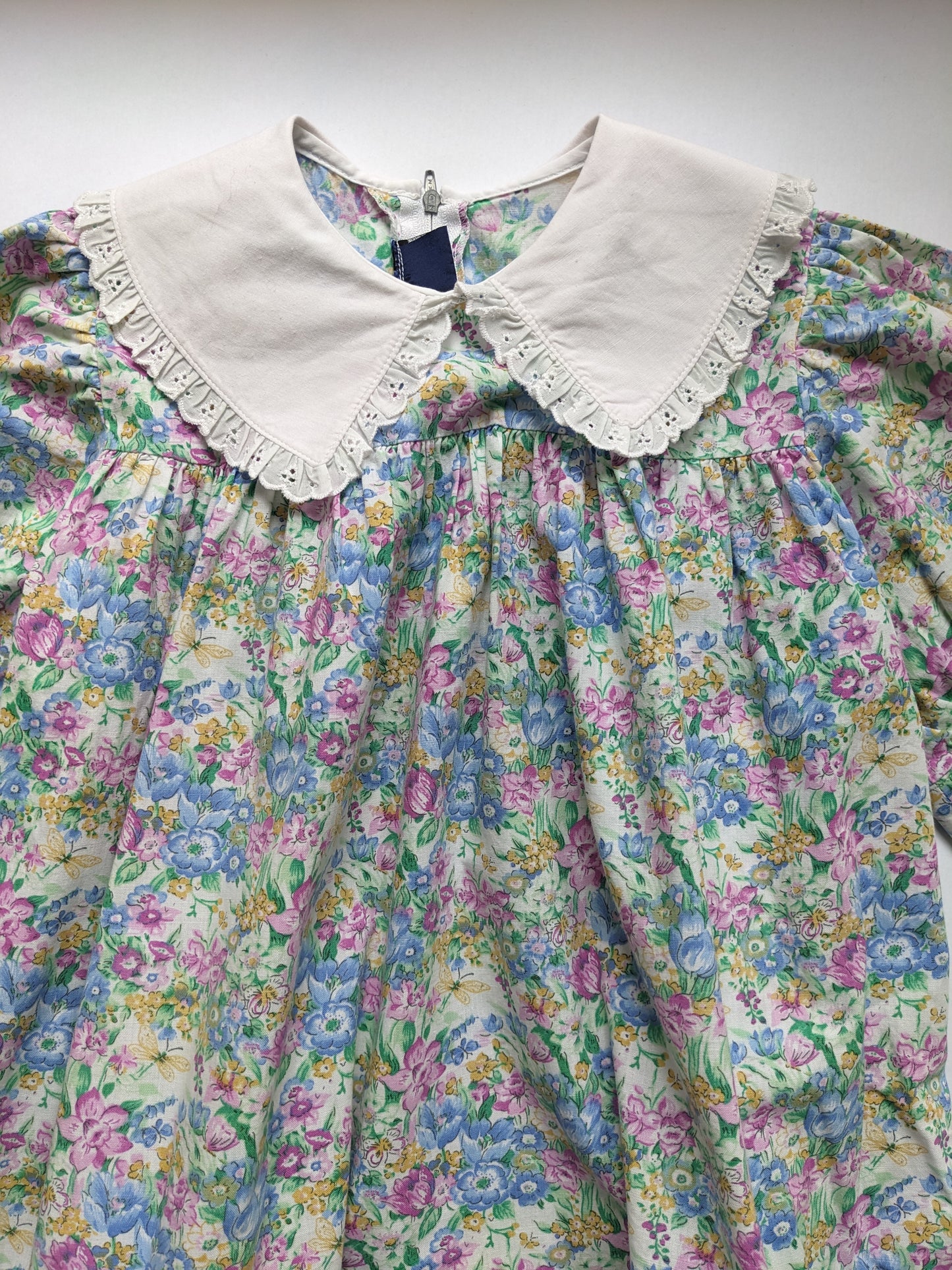Prairie flowers big collared wide dress