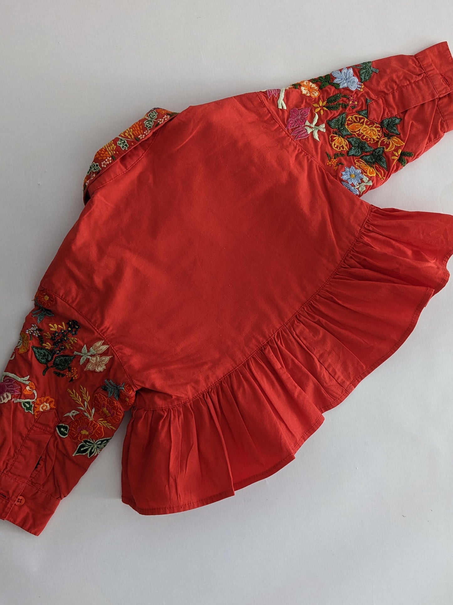 Oilily vintage preciously embroidered shirt jacket