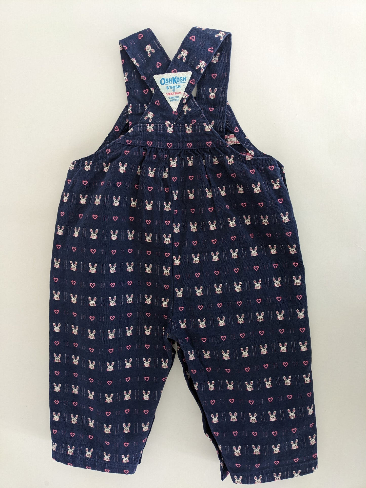 OshKosh b'Gosh vintage bunny embroidered overall