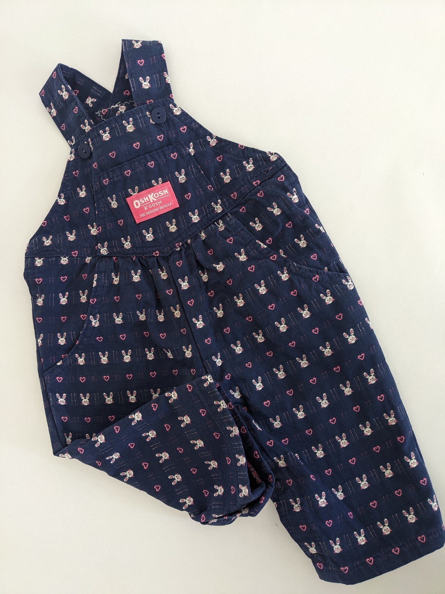 OshKosh b'Gosh vintage bunny embroidered overall