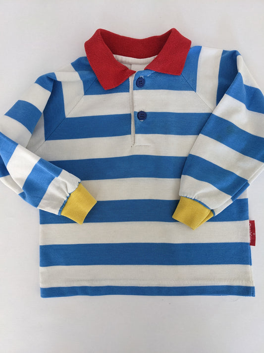 OshKosh b'Gosh vintage color block long sleeves polo