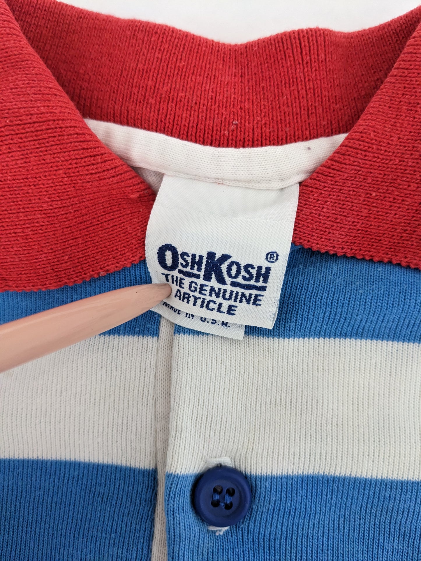 OshKosh b'Gosh vintage color block long sleeves polo