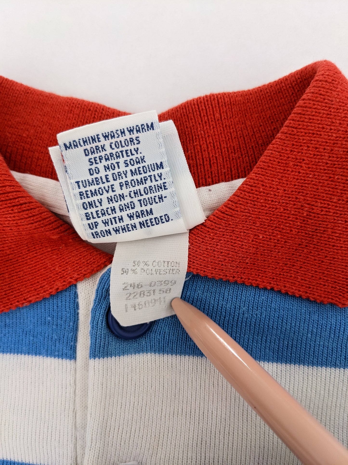 OshKosh b'Gosh vintage color block long sleeves polo