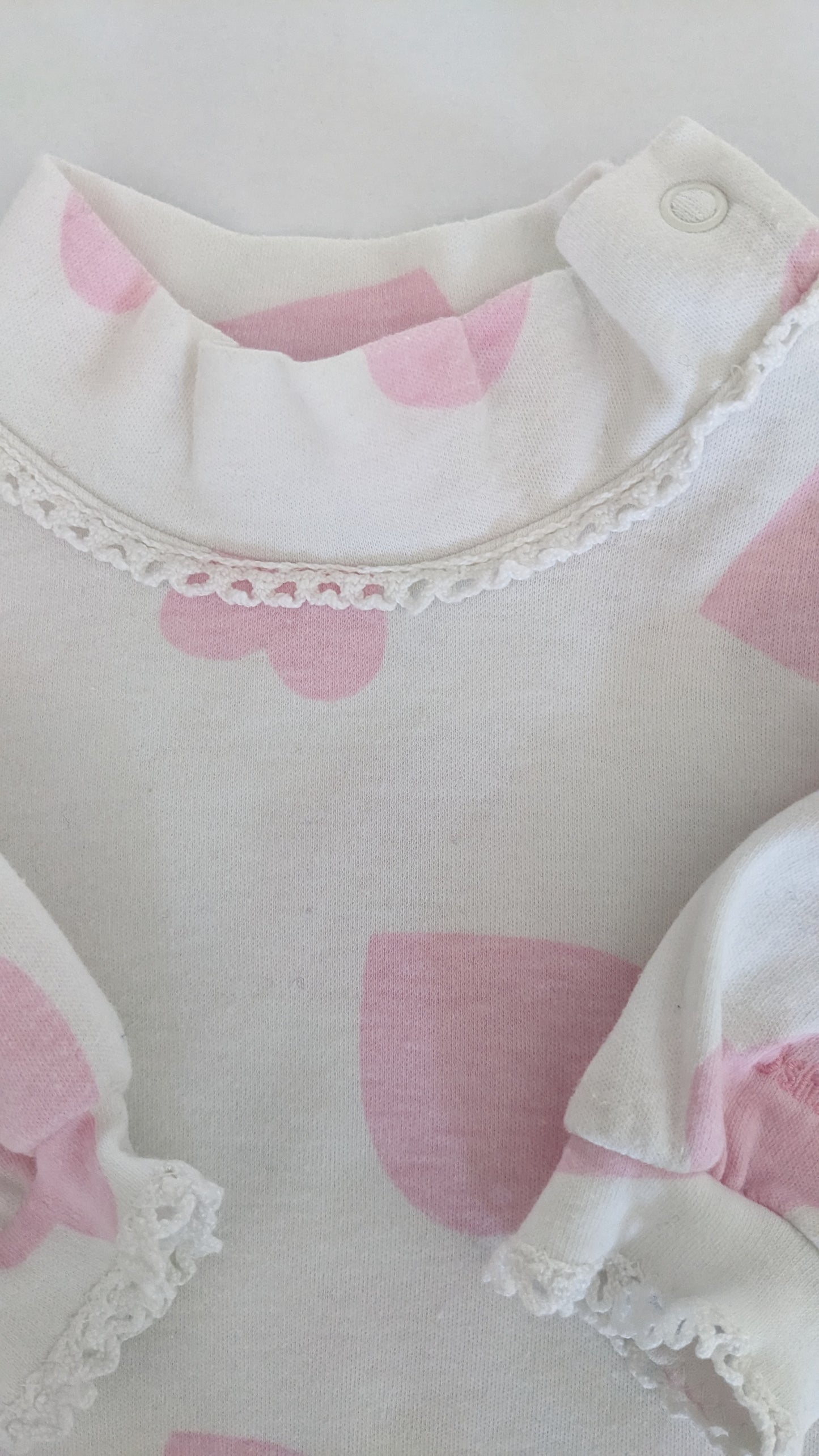 OshKosh b'Gosh vintage big hearts pink long sleeves shirt