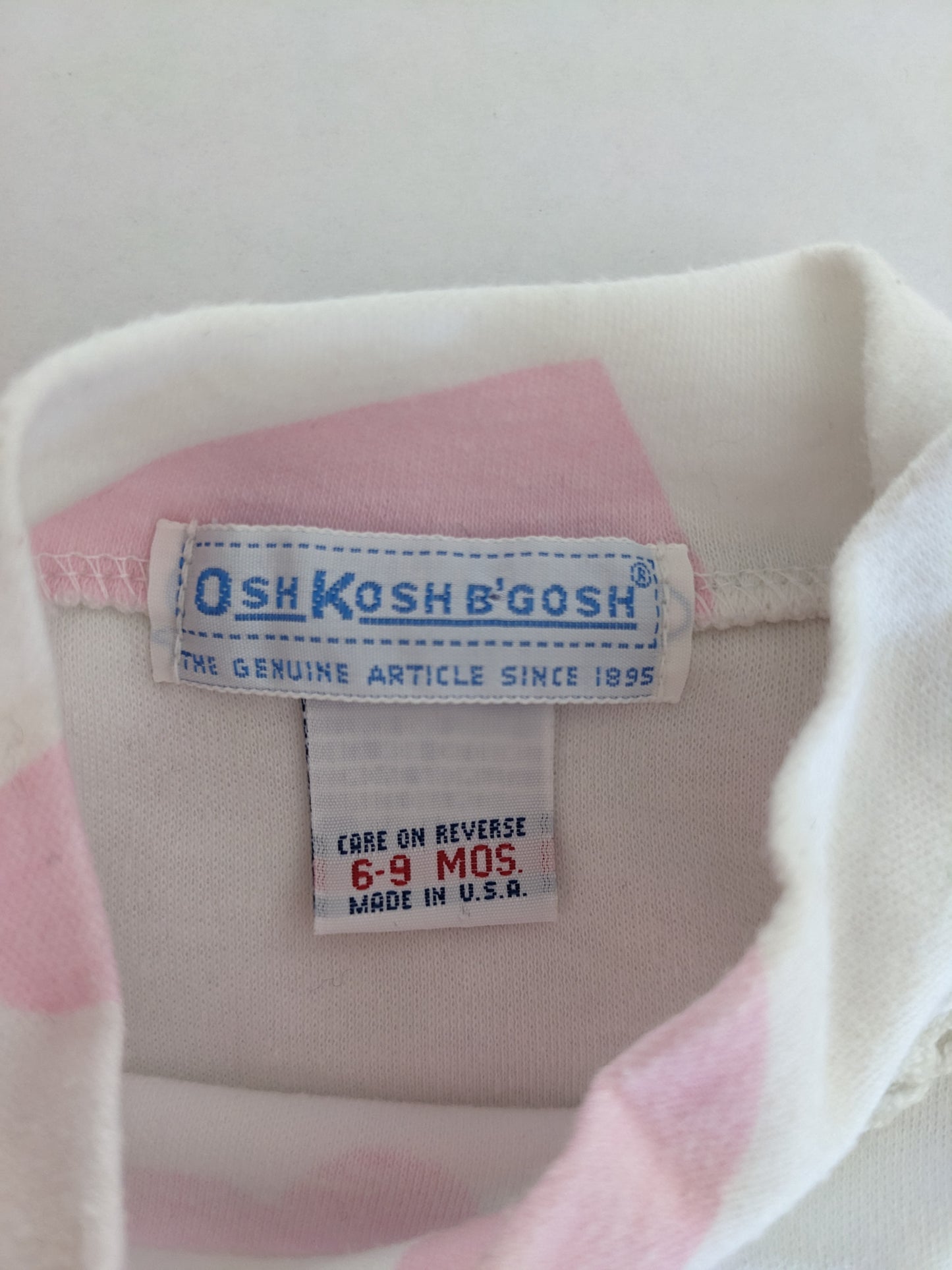 OshKosh b'Gosh vintage big hearts pink long sleeves shirt