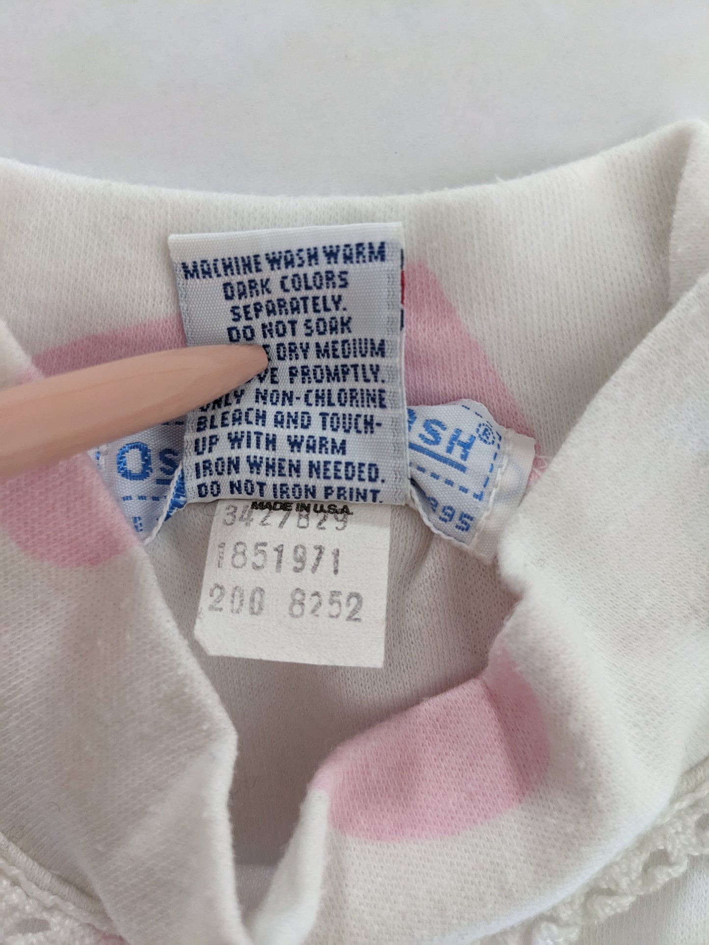 OshKosh b'Gosh vintage big hearts pink long sleeves shirt