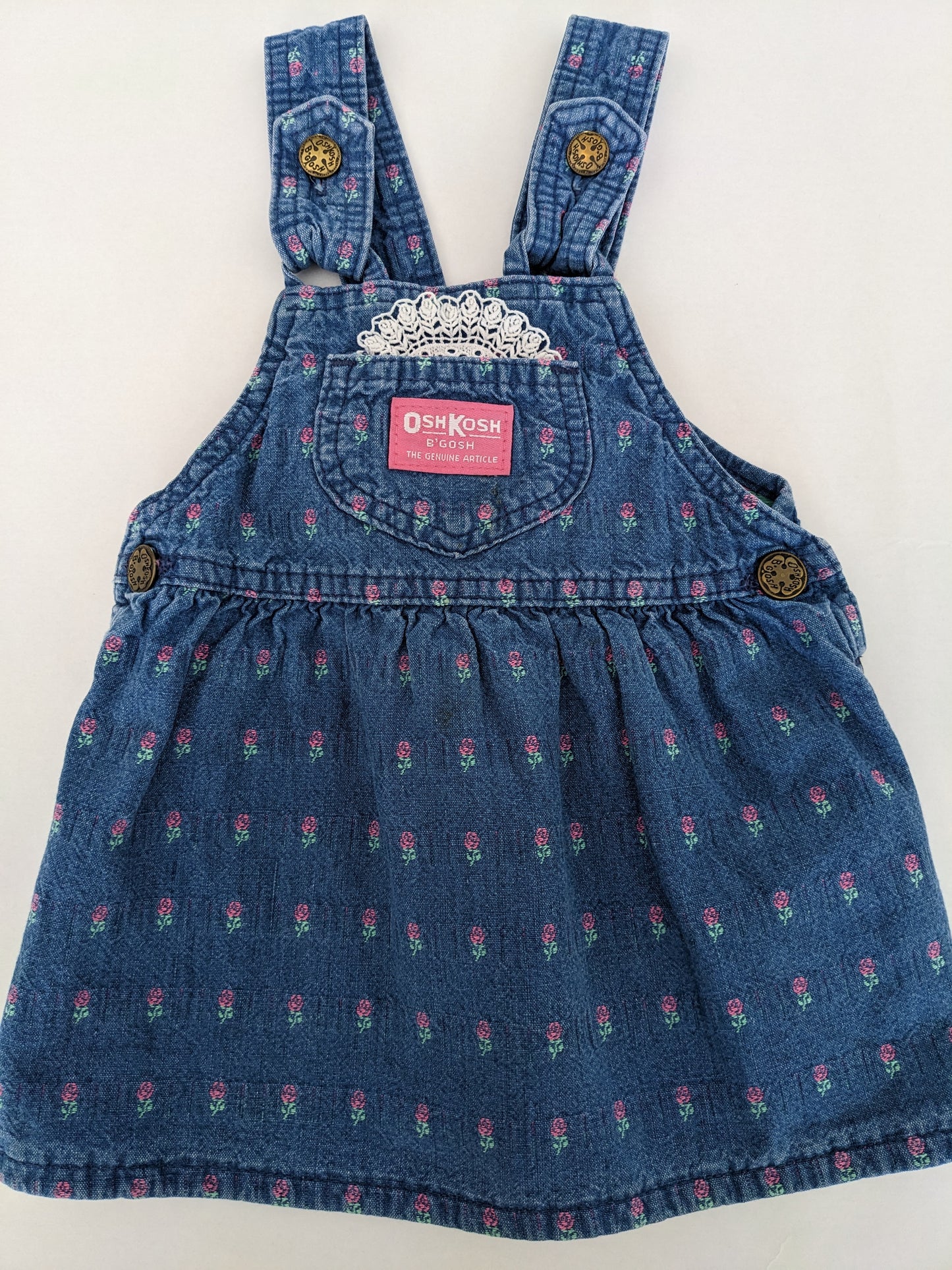 OshKosh b'Gosh vintage denim flower skirtall