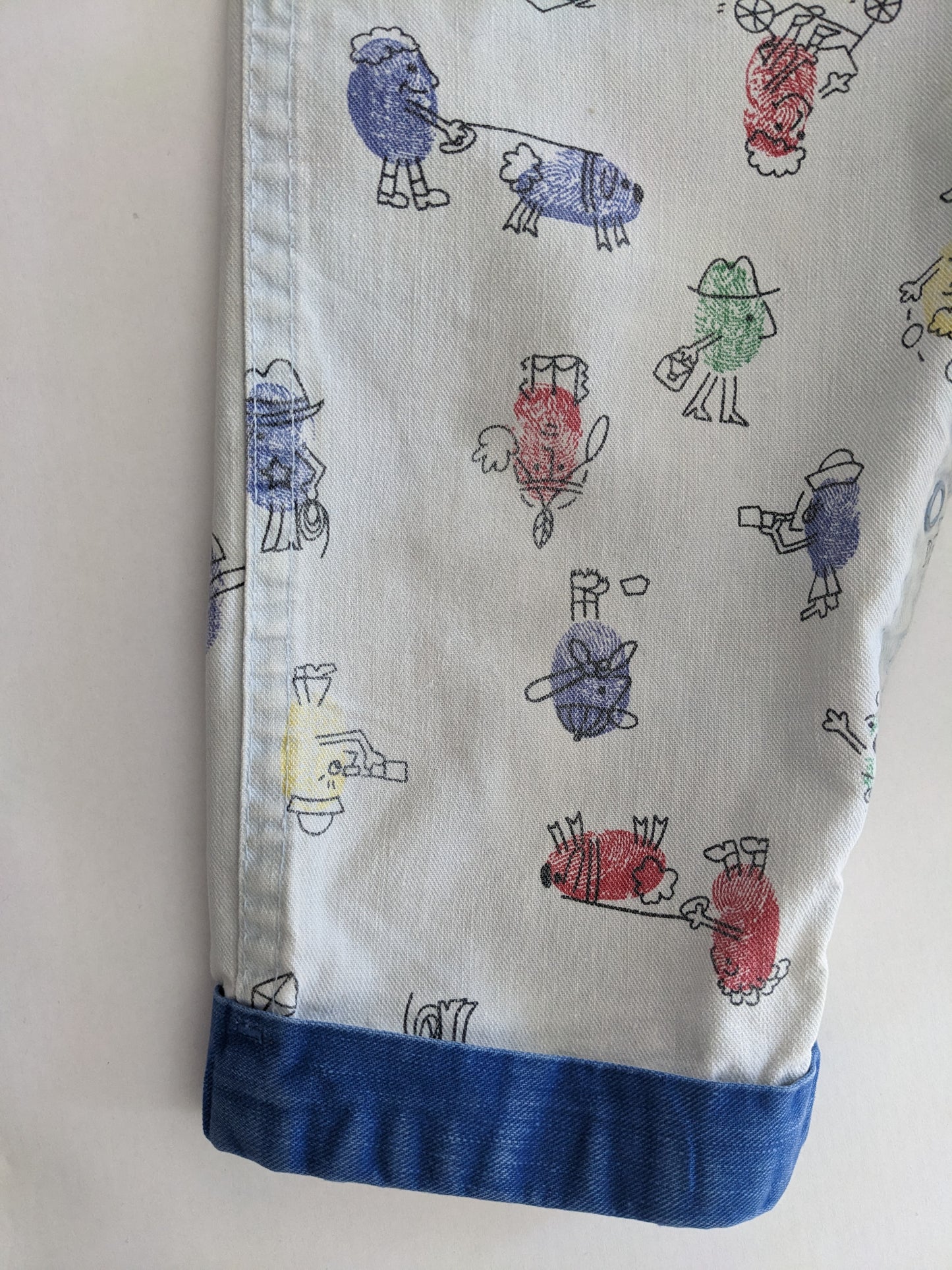 OshKosh b'Gosh vintage funny fingerprint overall