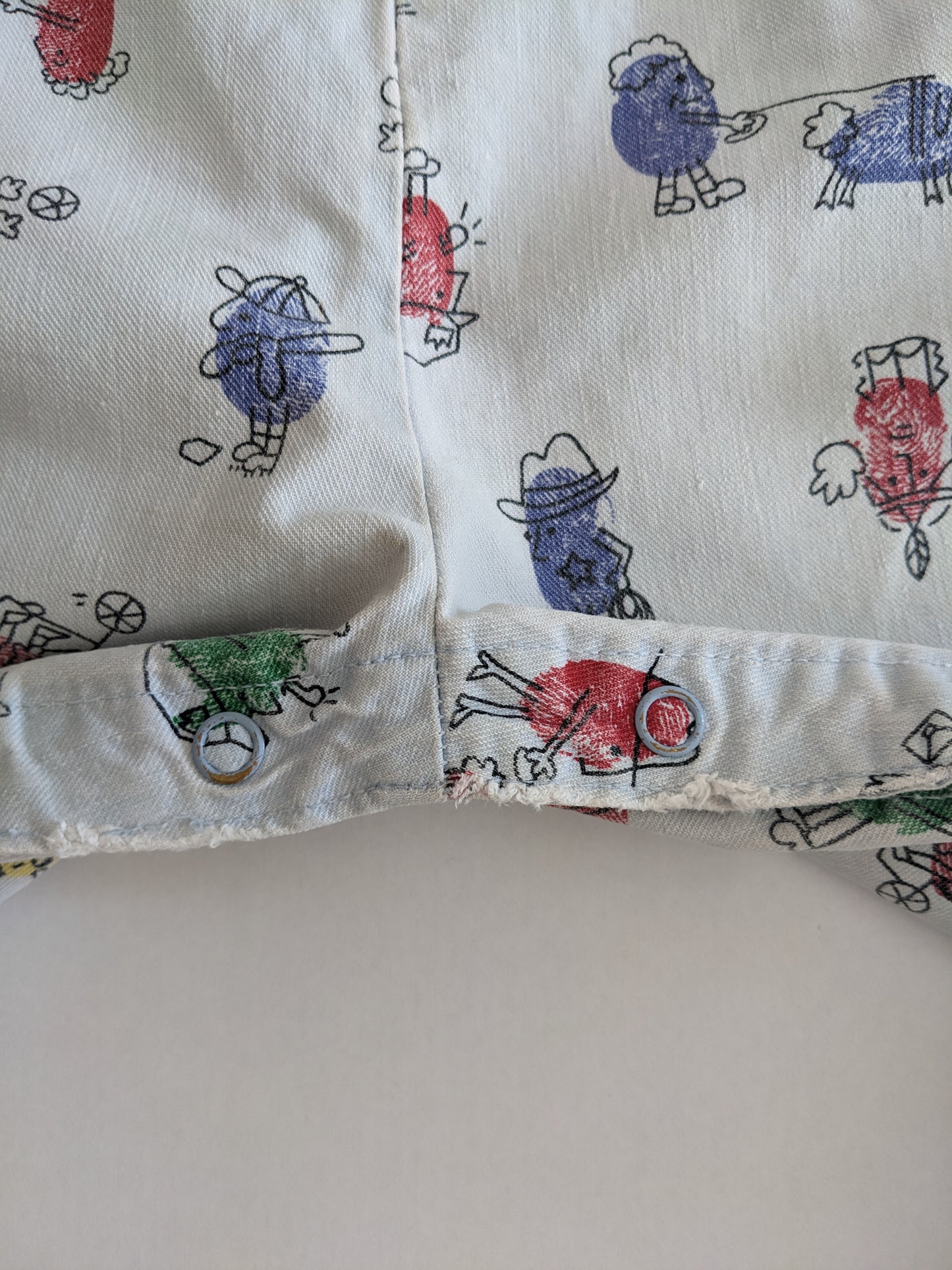 OshKosh b'Gosh vintage funny fingerprint overall