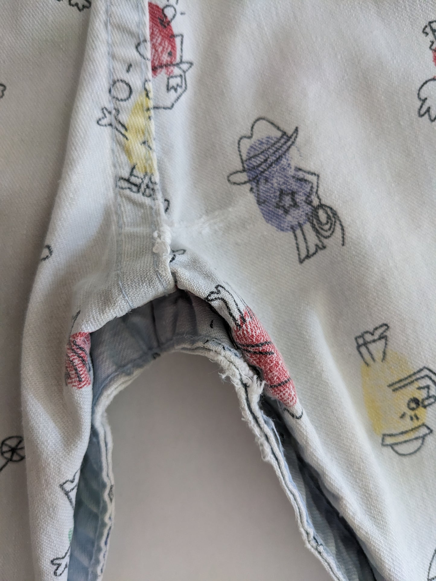 OshKosh b'Gosh vintage funny fingerprint overall