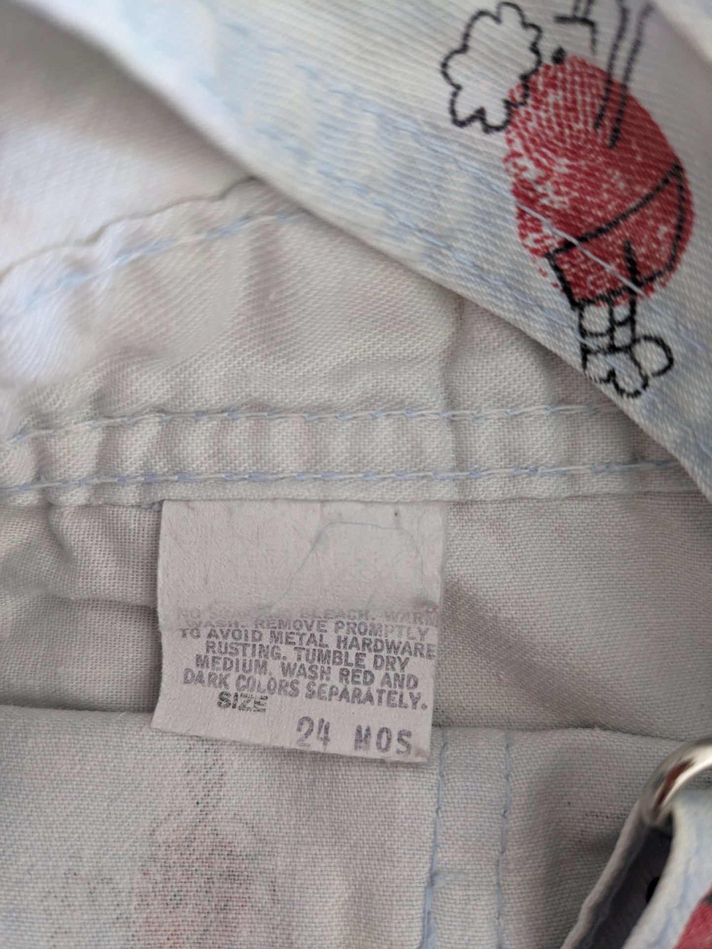 OshKosh b'Gosh vintage funny fingerprint overall