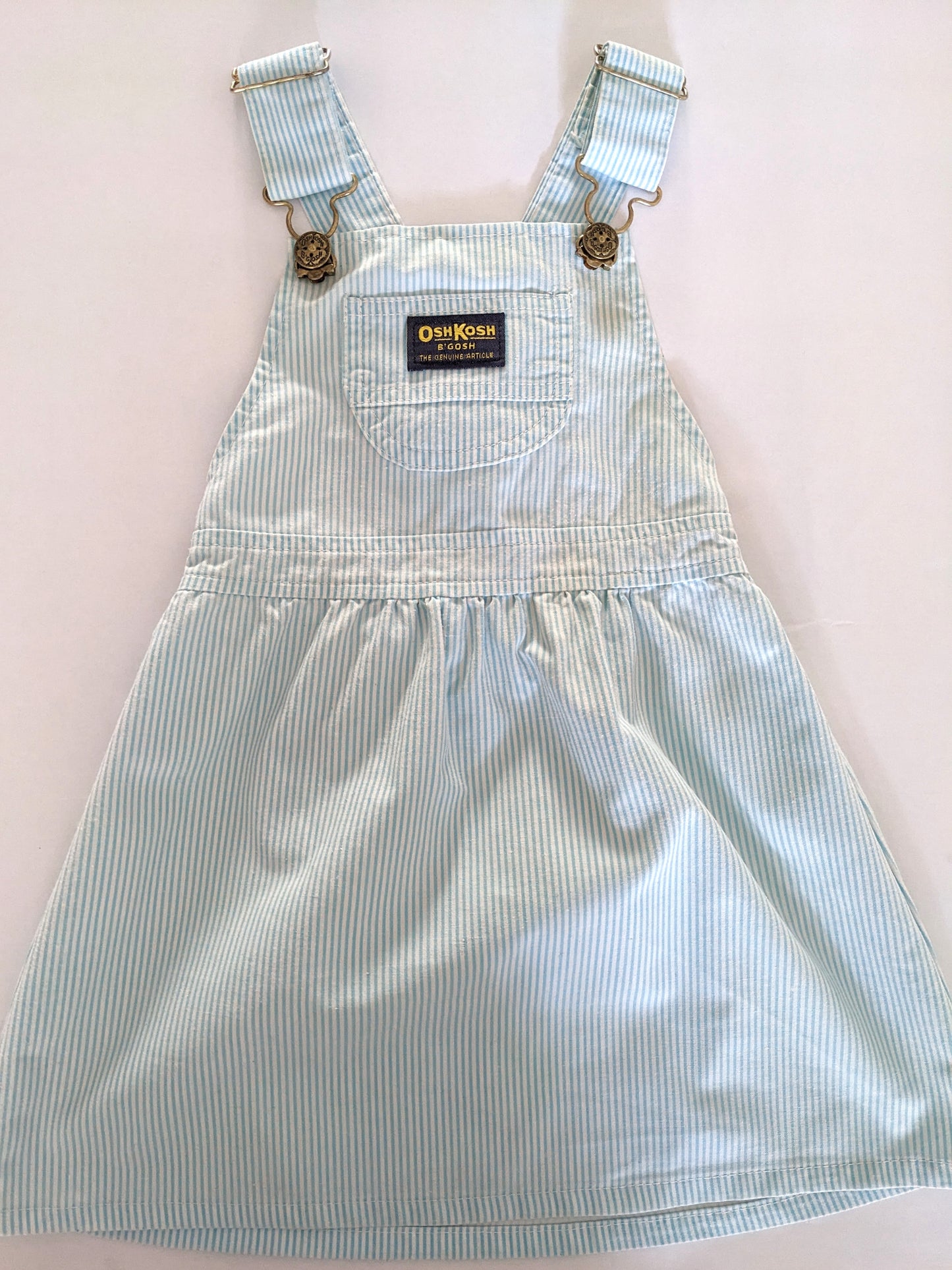 OshKosh b'Gosh vintage light blue striped skirtall