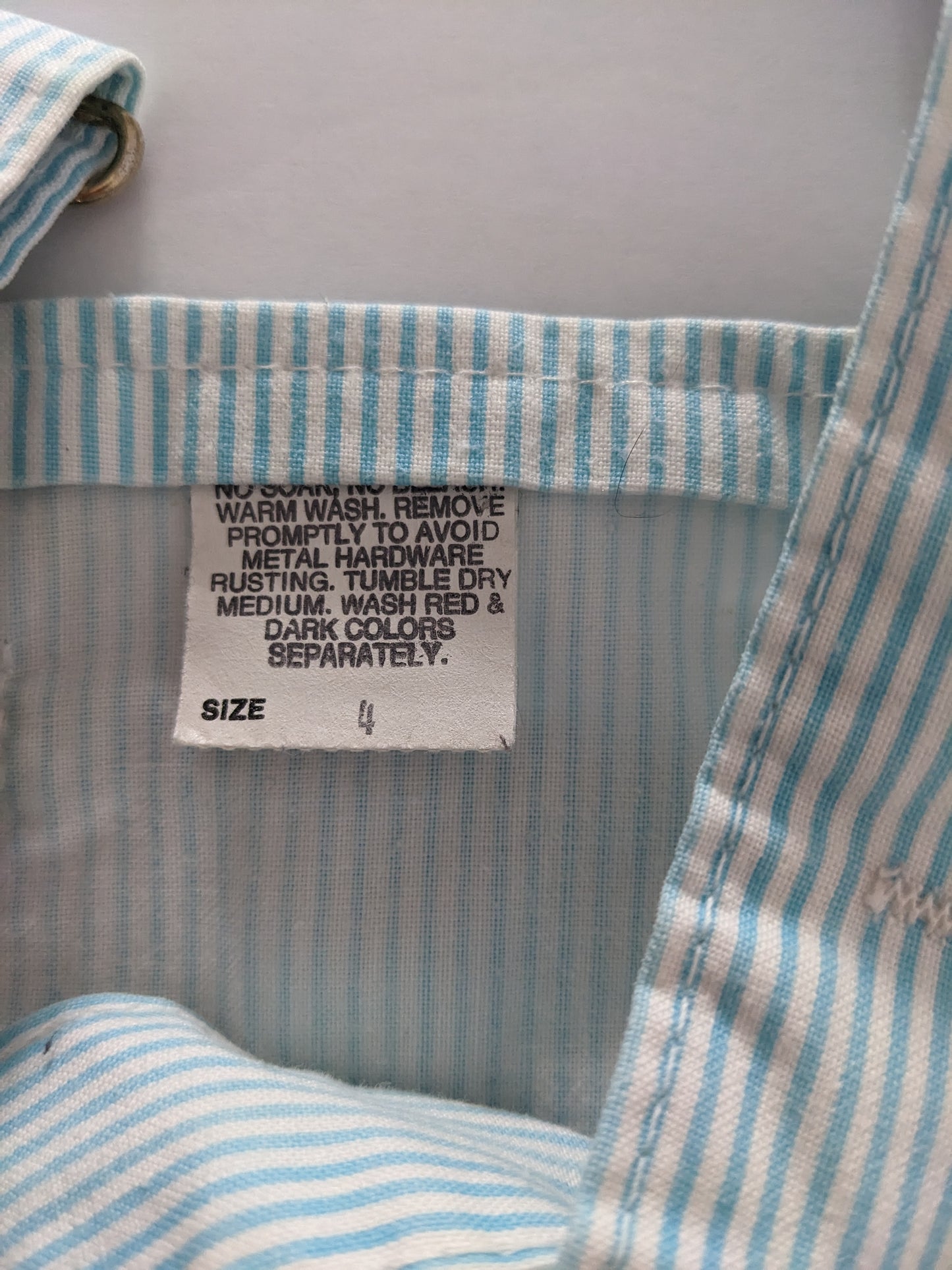 OshKosh b'Gosh vintage light blue striped skirtall