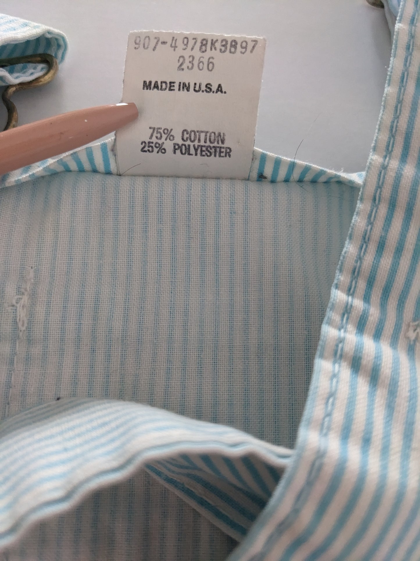 OshKosh b'Gosh vintage light blue striped skirtall