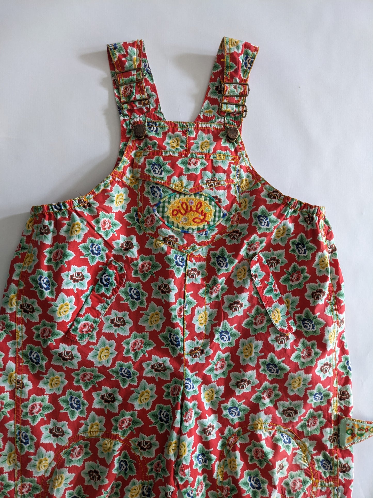 Oilily vintage rose overall with matching hat