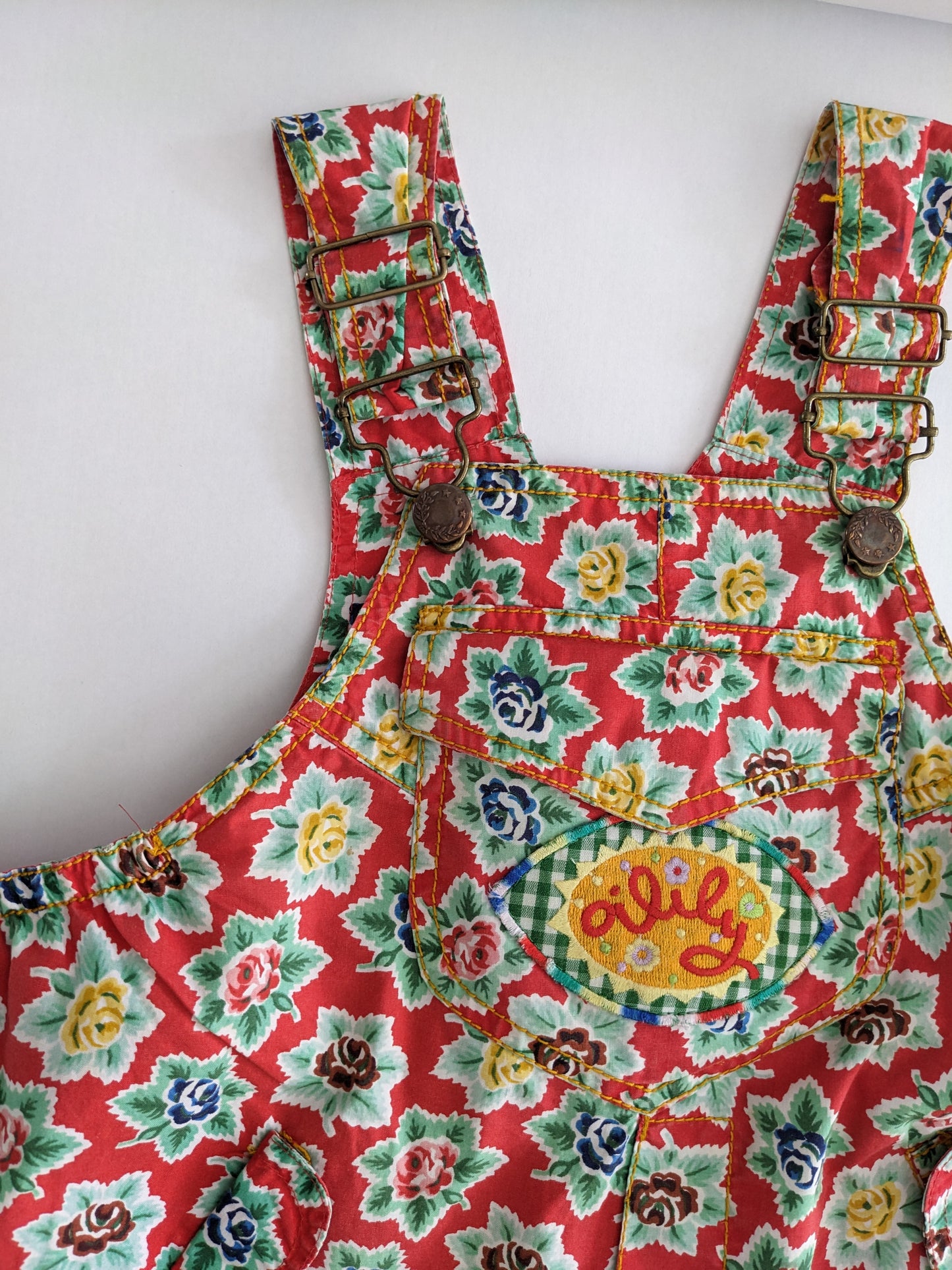 Oilily vintage rose overall with matching hat