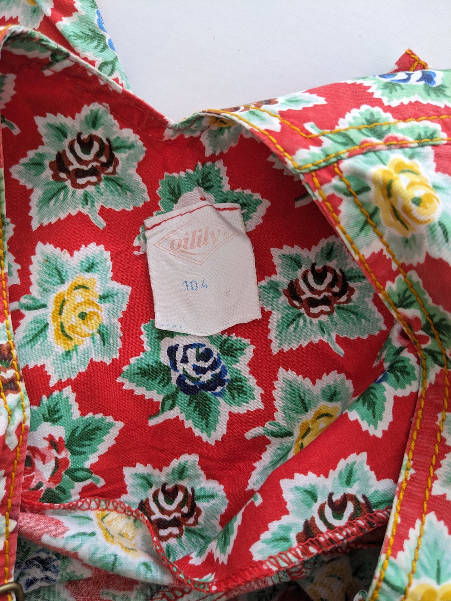 Oilily vintage rose overall with matching hat