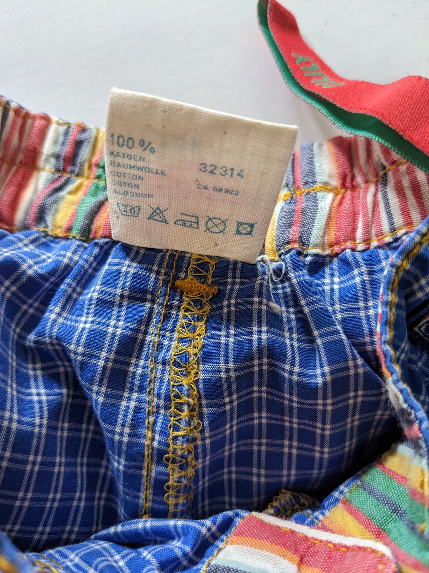 Oilily vintage check and flowers wide skirt