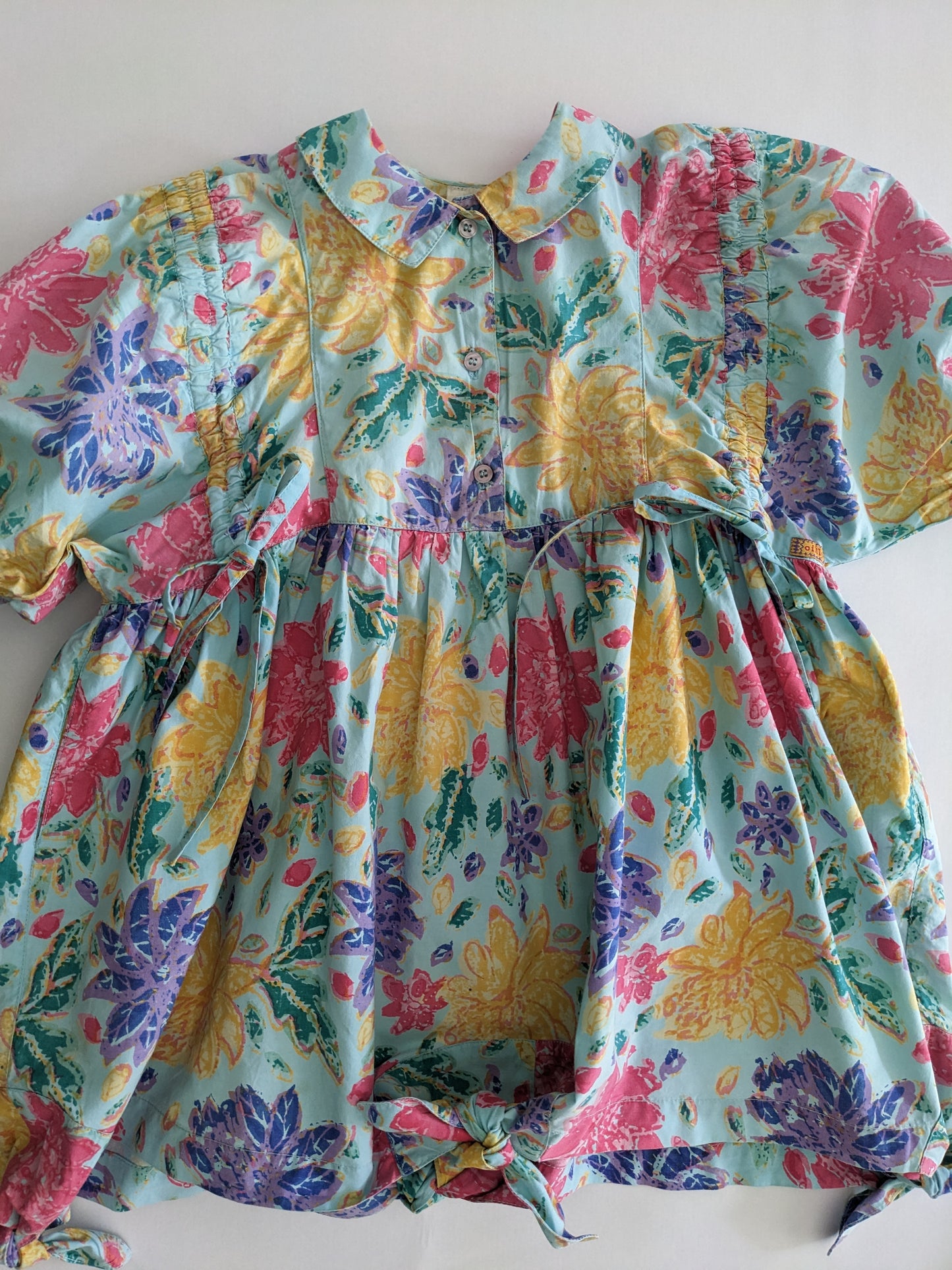 Oilily vintage flower dress with matching hat