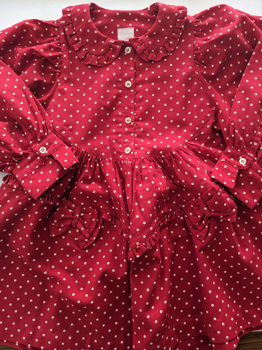 Oilily vintage polka dot dress with bows
