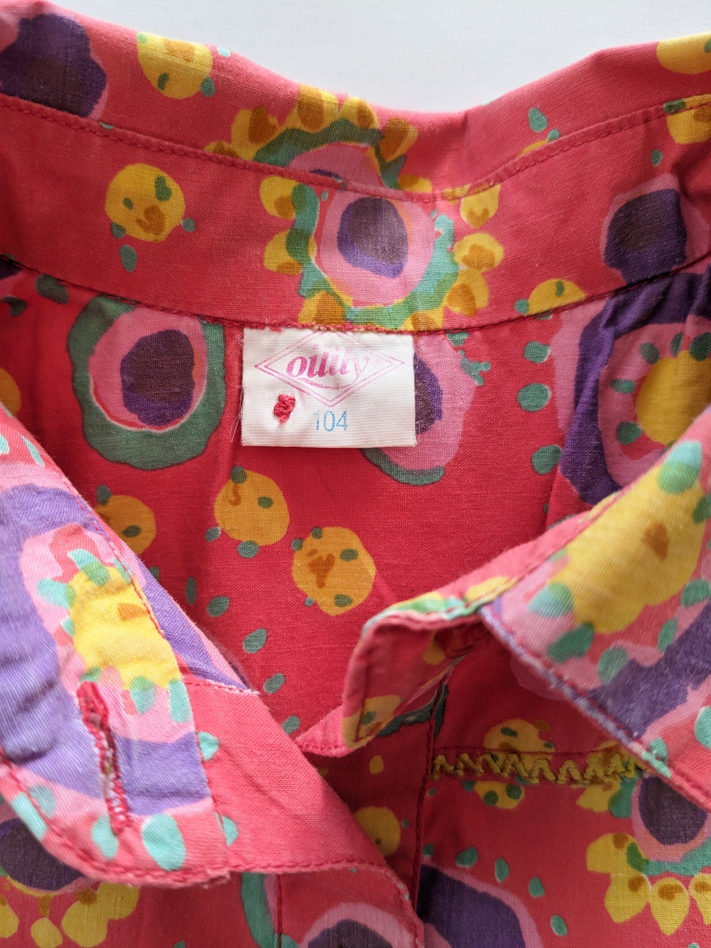 Oilily vintage abstract circle print western style shirt