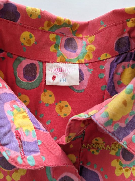 Oilily vintage abstract circle print western style shirt