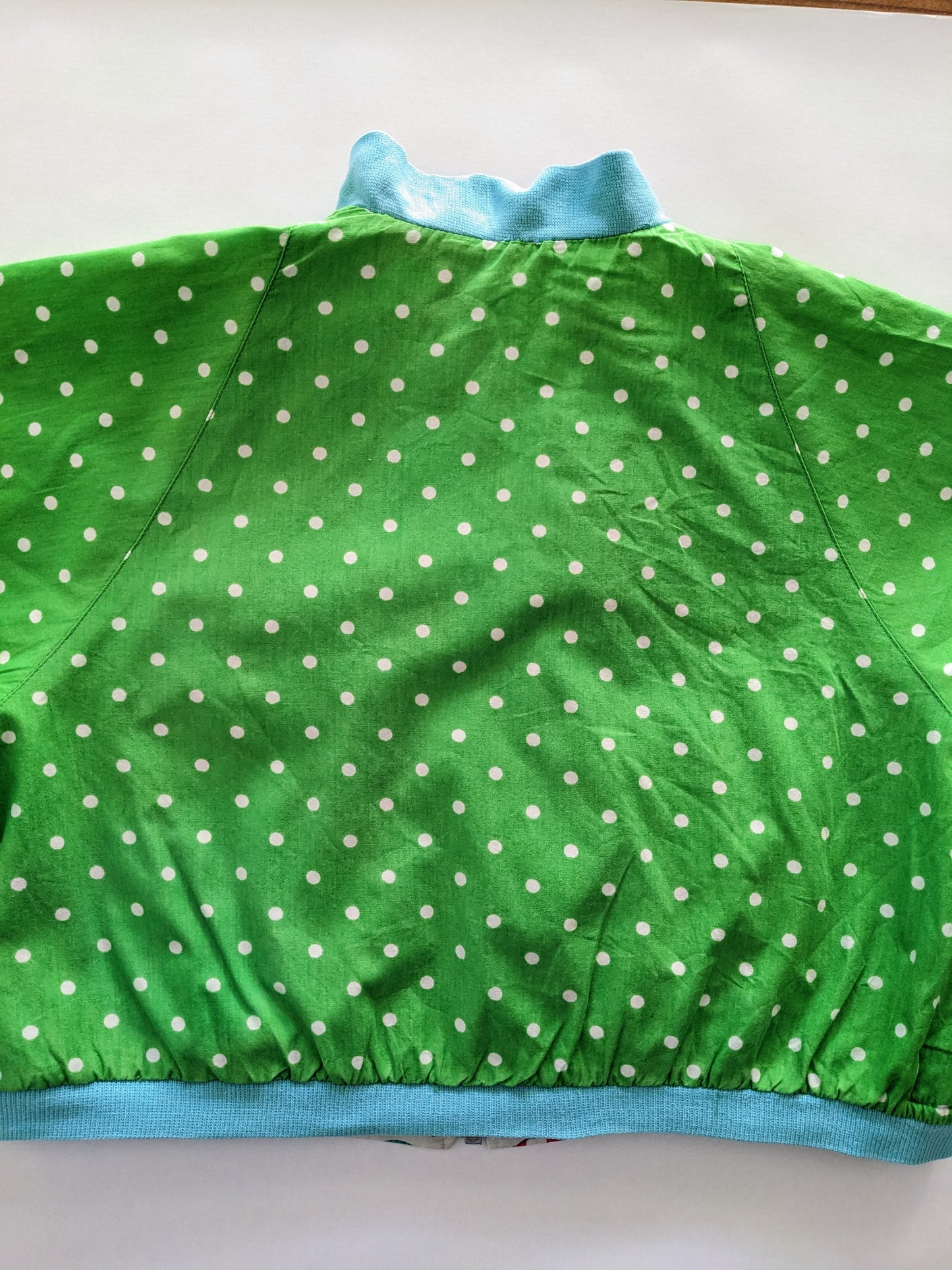 Oilily vintage reversible flower and polka dot jacket