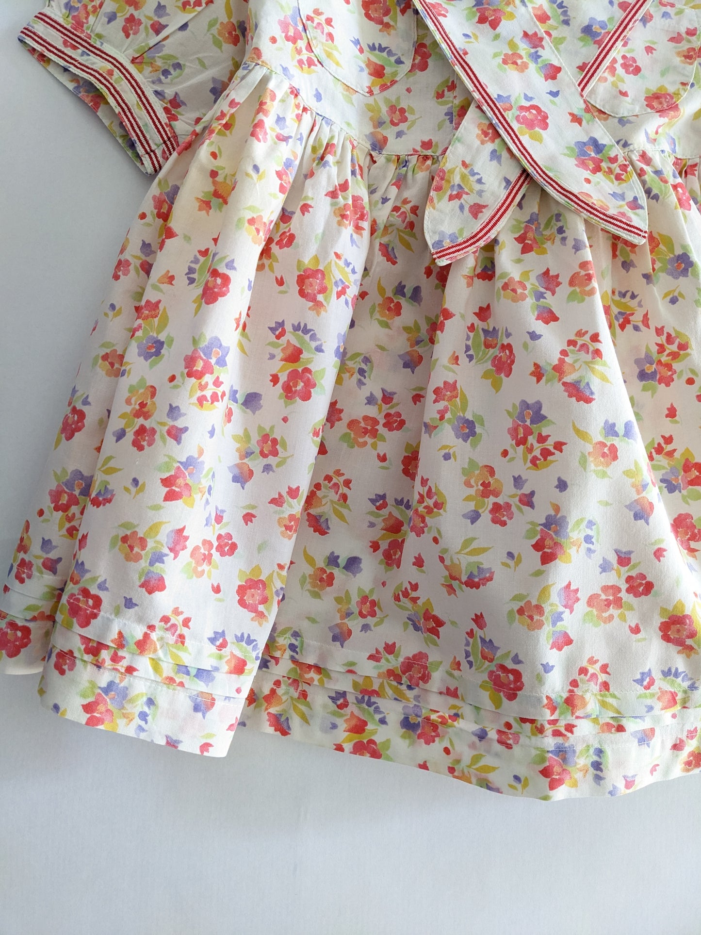Oilily vintage delicate flower dress with sailor collar