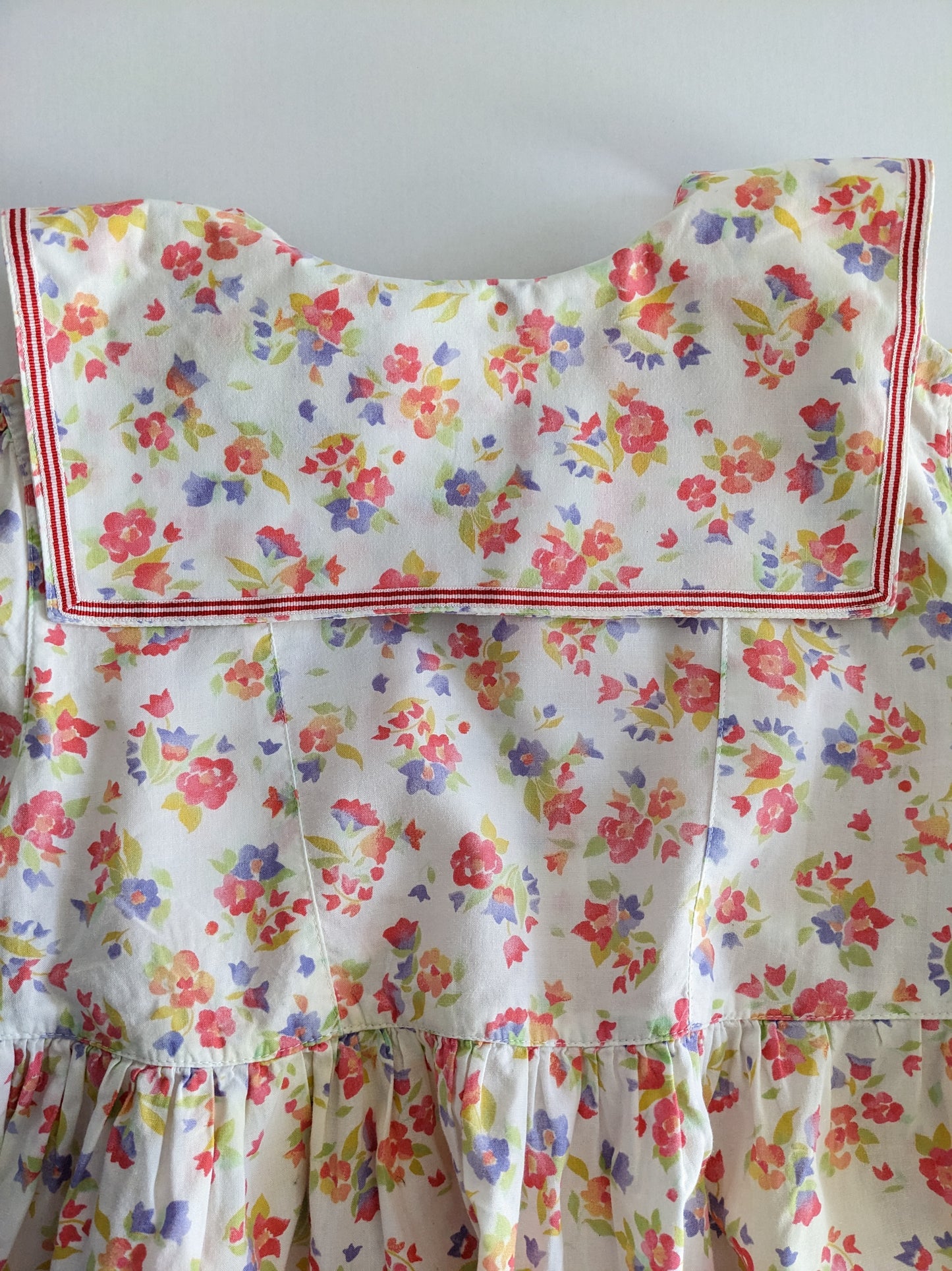 Oilily vintage delicate flower dress with sailor collar