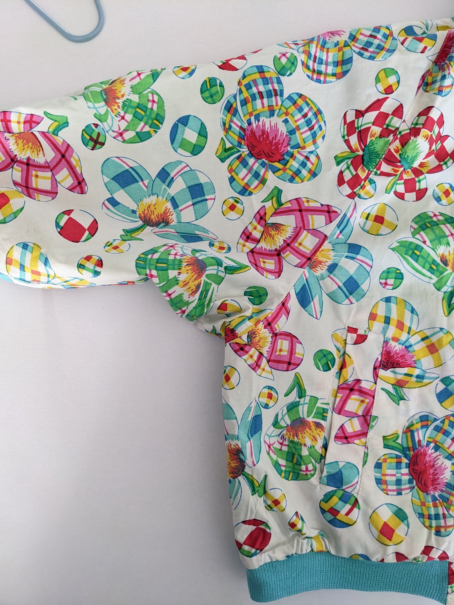 Oilily vintage reversible flower and polka dot jacket