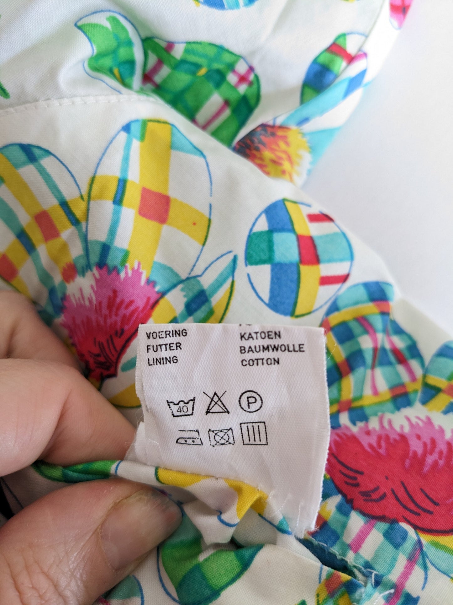 Oilily vintage reversible flower and polka dot jacket