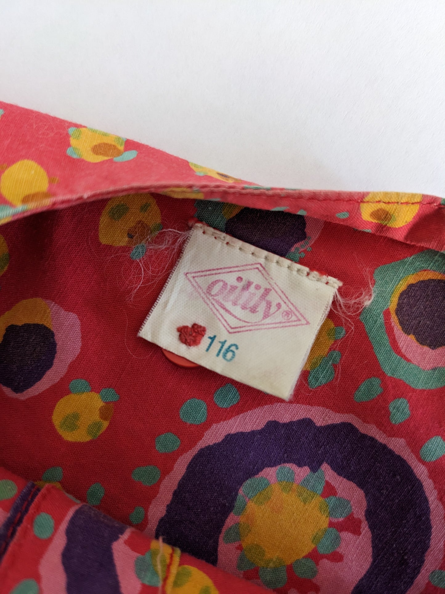 Oilily vintage abstract circle print trapeze shaped dress