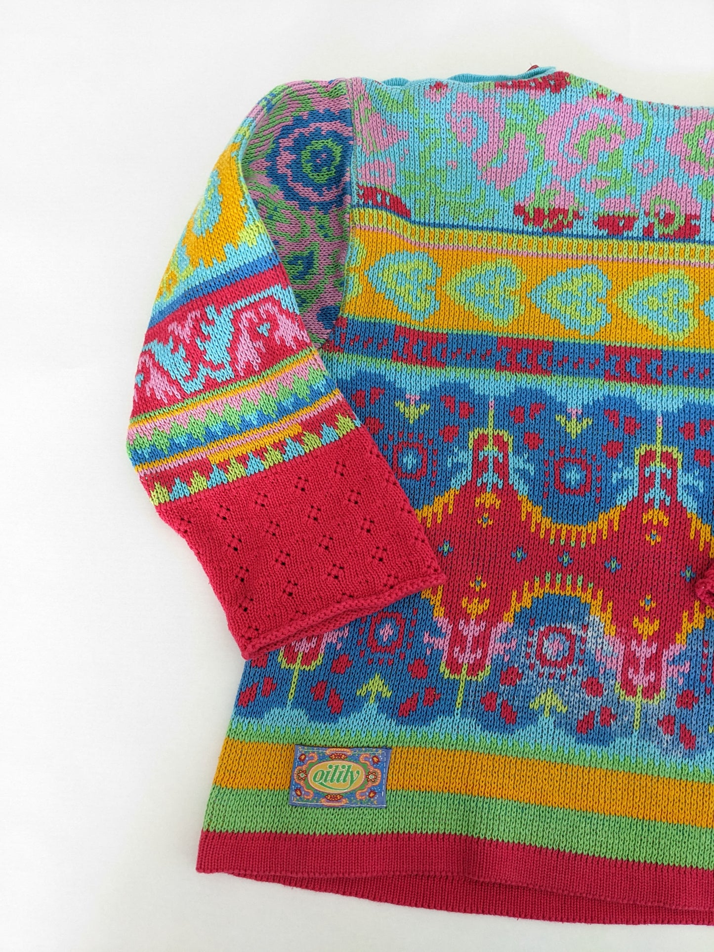 Oilily vintage colourful knit sweater