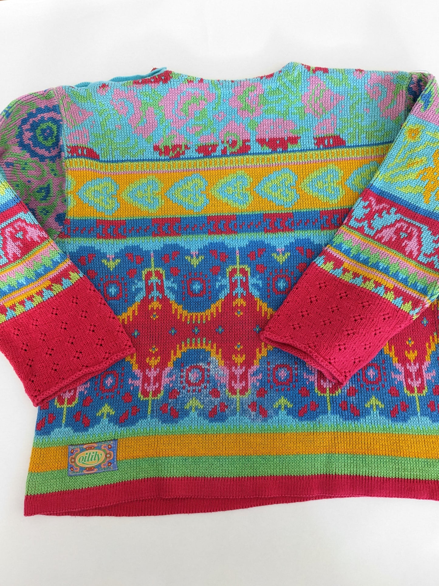 Oilily vintage colourful knit sweater