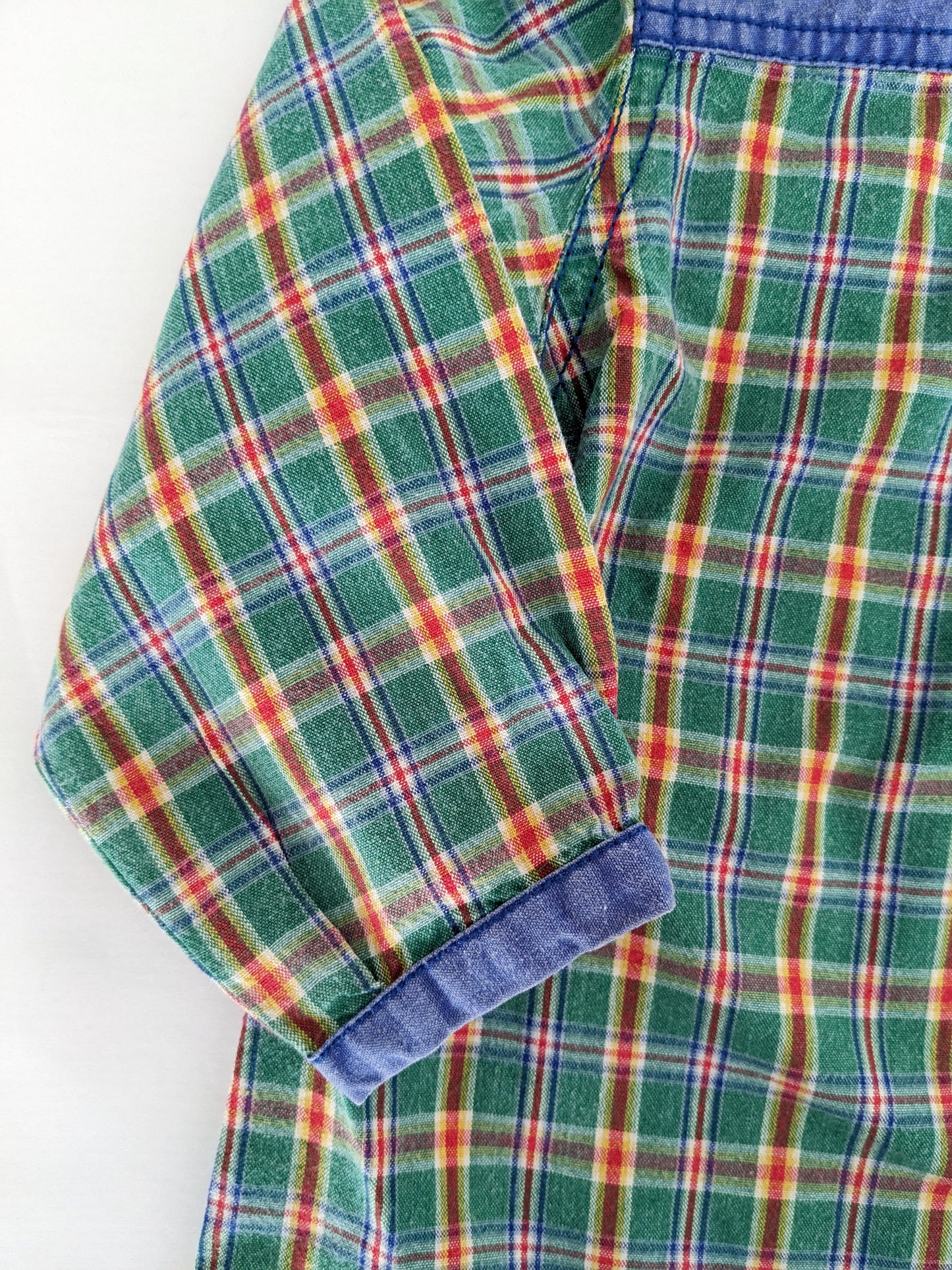 Oilily vintage Korean style check mix shirt