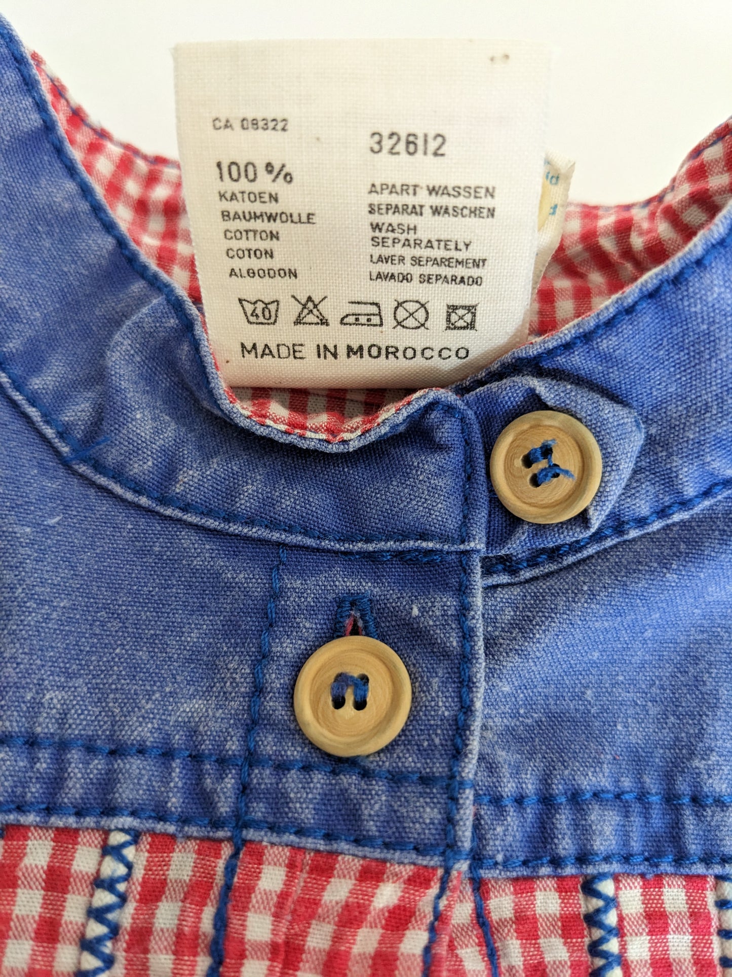 Oilily vintage Korean style check mix shirt