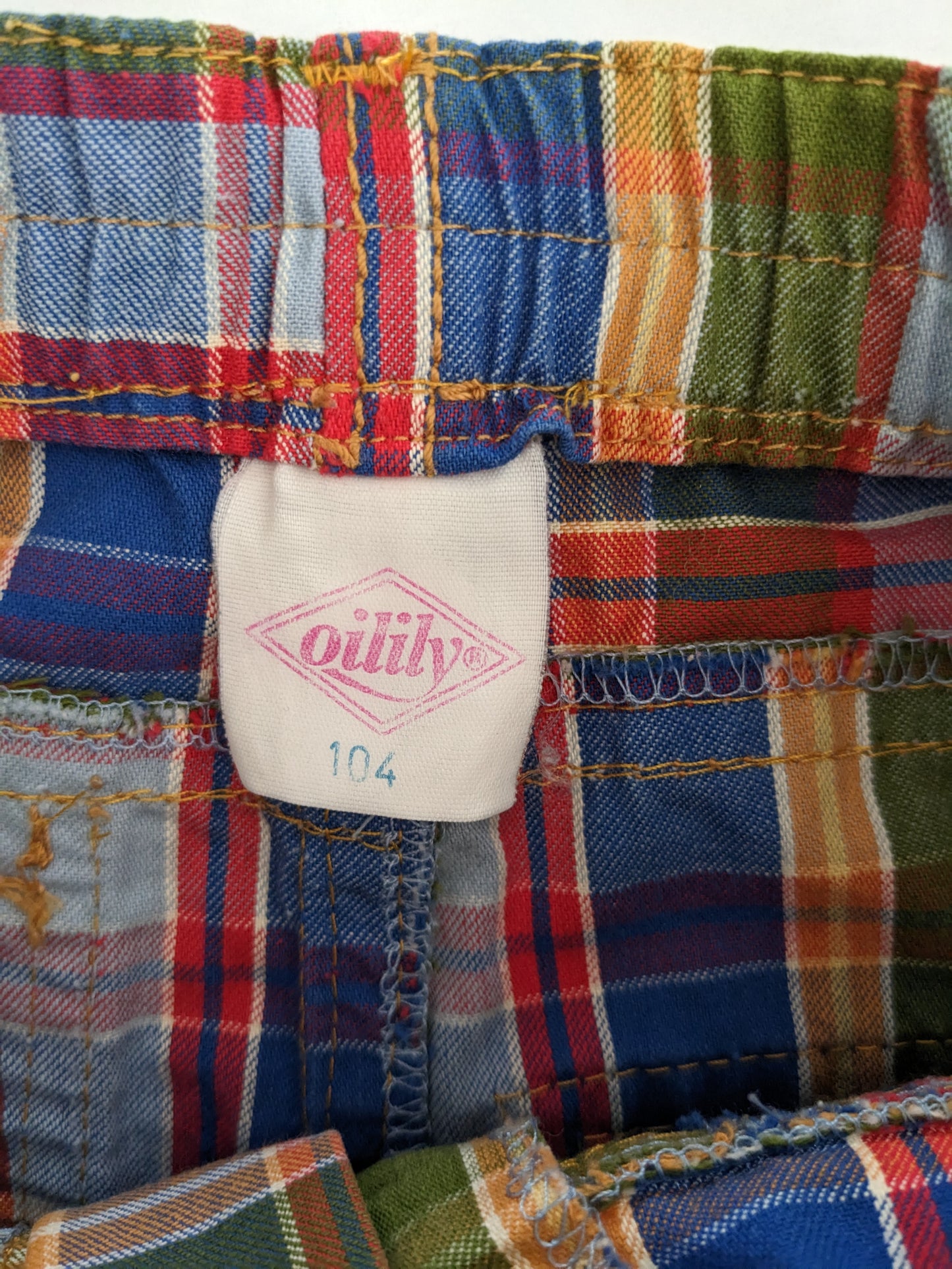 Oilily vintage rainbow check pants
