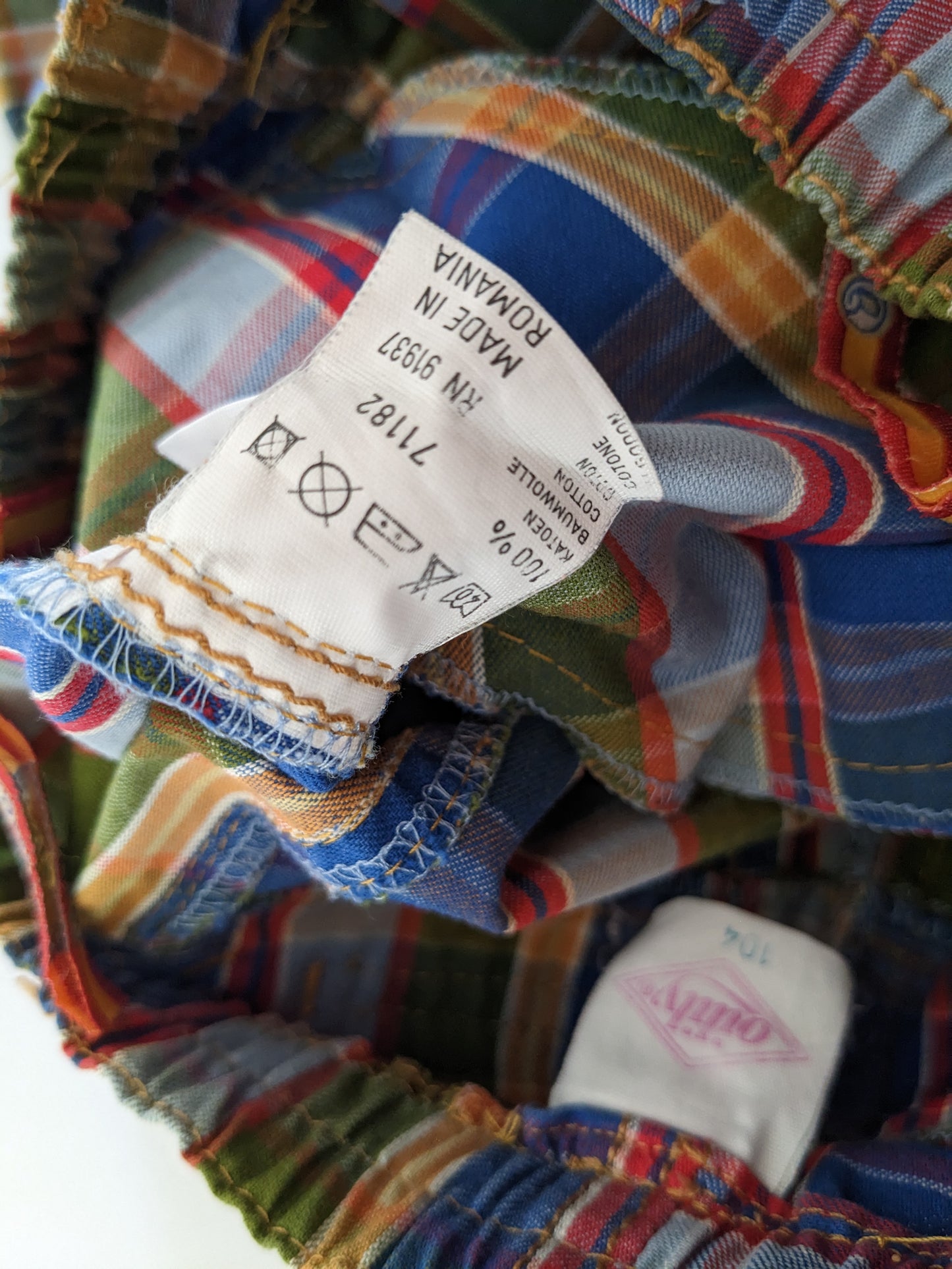 Oilily vintage rainbow check pants
