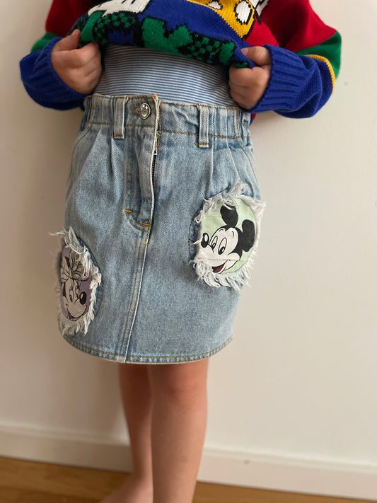 Mickey & Minnie Americanwear denim skirt