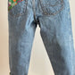 Denim Jeans with flag fabric