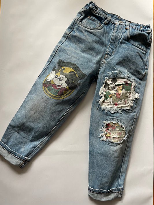 Americanwear Mickey distressed denim trousers