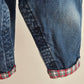 OshKosh b'Gosh Vintage denim with red check winter overall
