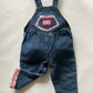 OshKosh b'Gosh Vintage Overall with toy and check fabric