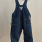 OshKosh b'Gosh Vintage denim with red check winter overall