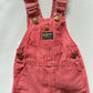 OshKosh b'Gosh Vintage denim red hickory stripes overall