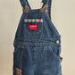 OshKosh b'Gosh Vintage denim with red check winter overall