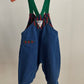 OshKosh b'Gosh Vintage denim overall with fake check vest style